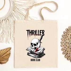 Thriller Book Lover Tote Bag